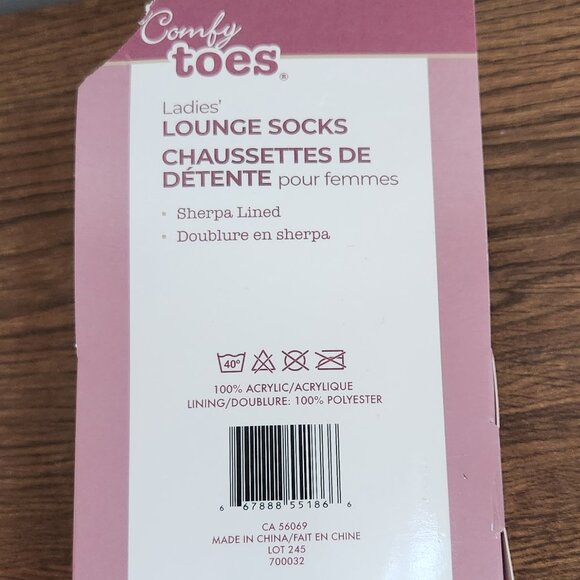 Comfy Toes Slipper Socks Women's Size 4-10 NWT - Picture 3 of 3